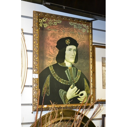 719 - Print On Board of King Richard III