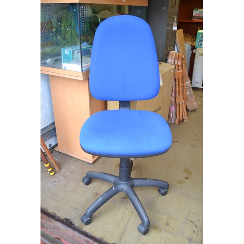 9a - Blue Swivel Office Chair