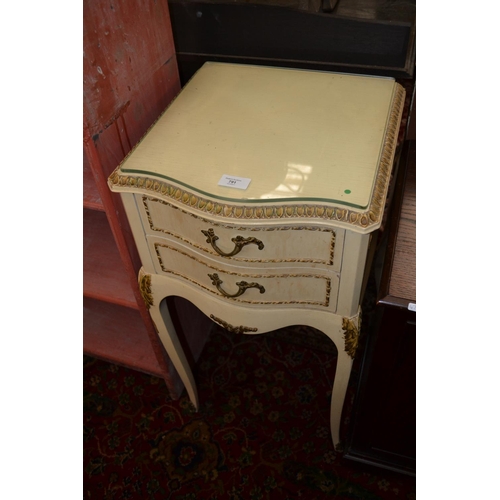 791 - French Style 2 Drawer Bedside Unit W15