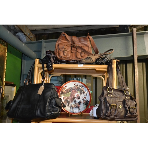 283 - Collection of leather handbags