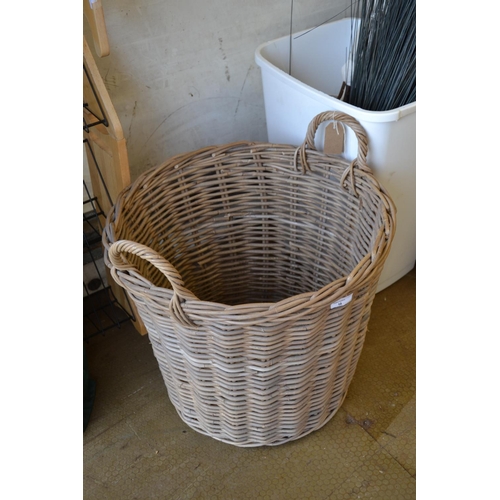 10 - Wicker log basket