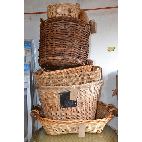 40 - Stack of wicker baskets