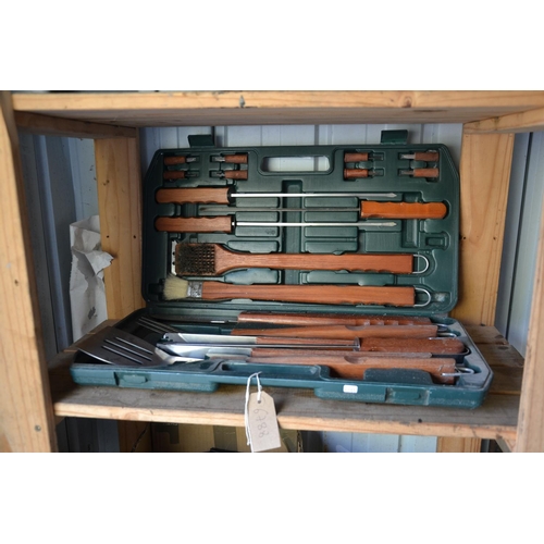 49 - Cased BBQ set