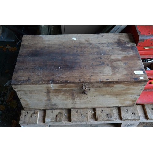 34 - Vintage wooden tool box