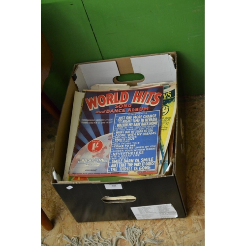 127 - Box of various sheet music inc. song & dance albums