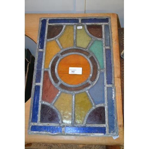 162 - Small stained glass panel