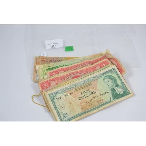 473 - Collection of Colonial West Indian bank notes & others