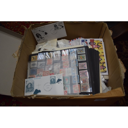 383 - World mixture of stamps in box, many mint (1000s of)