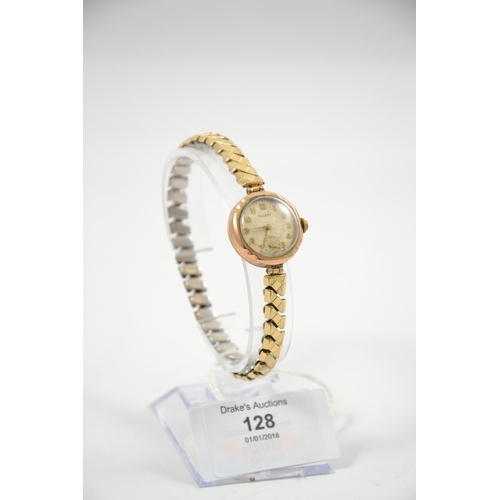 128 - Ladies gold rotary watch in GWO (Strap Not Gold)