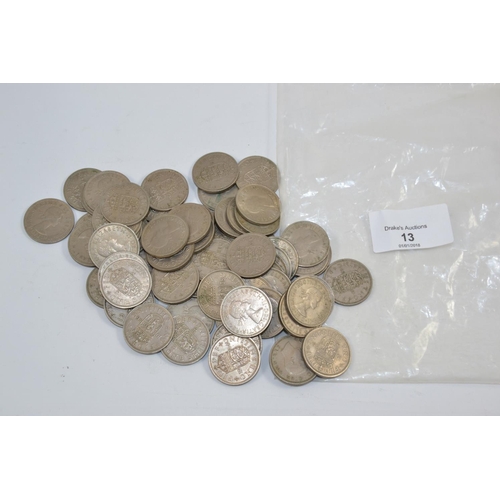 13 - Bag of QEII shillings