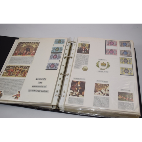 386 - GB commemorative of QE2 mint & used set out as displays