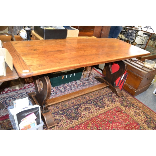 311 - Oak refectory table, 180 x 67, H75cm