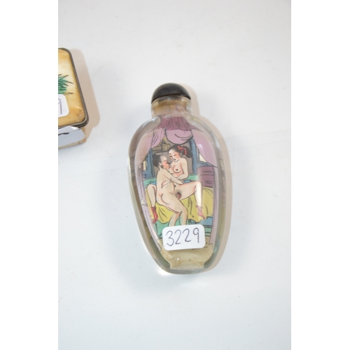 74a - Japanese erotic scent bottle & box