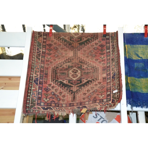 358a - Worn eastern rug, 120 x 78cm