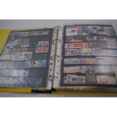 408 - European collection in stock book of Malta to Norway, all mint