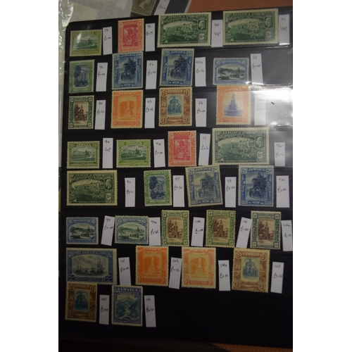 456 - Jamaica. 2 stocksheets of mint QV to KGV