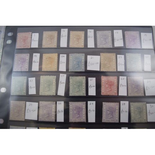 447 - Sierra Leone, 2 stock sheets of unmounted & mounted mint of QV to KGV