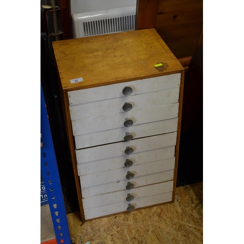 8 - Collectors 10 drawer cabinet