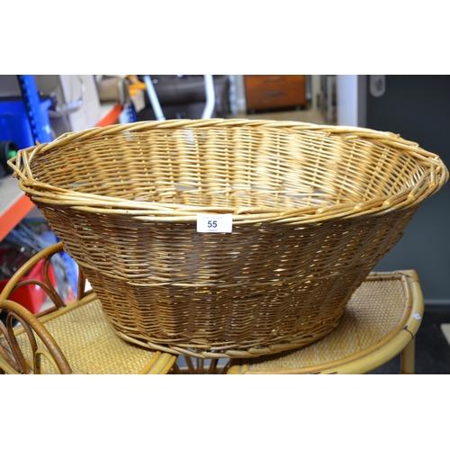 65 - Oval wicker basket