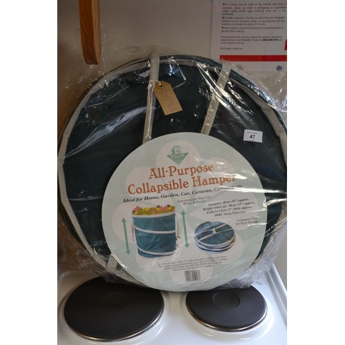 76 - All purpose collapsible hamper BNIB