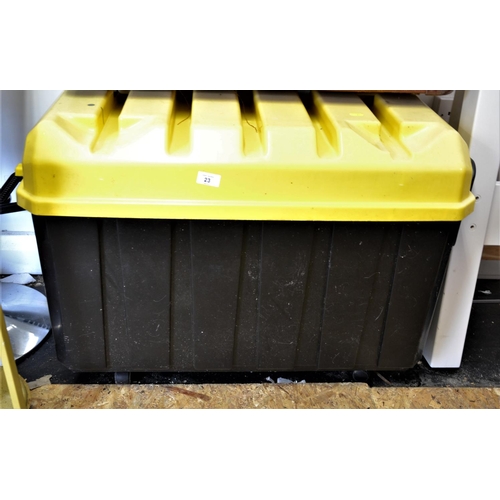 23 - Large plastic storage container width 80cm