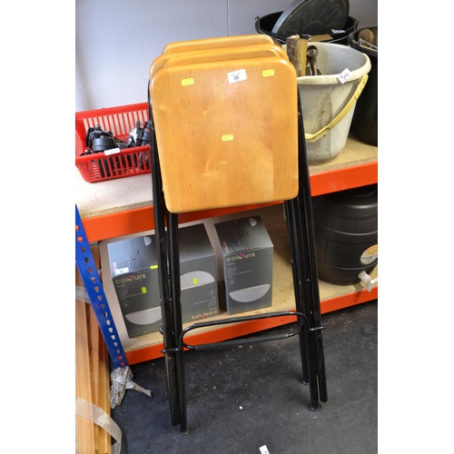 30 - Pair of folding bar stools