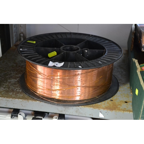 74 - Large roll of copper welding wire on reel