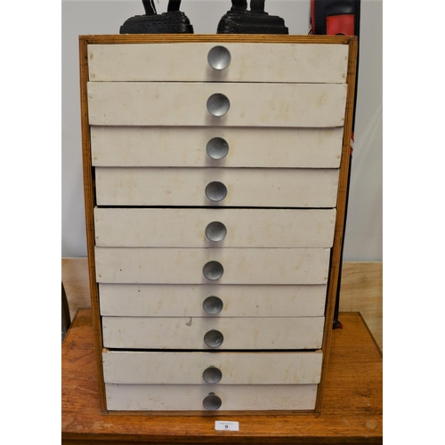 8 - Collectors 10 drawer cabinet