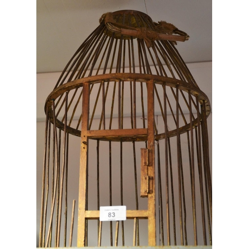 83 - Decorative wooden bird cage