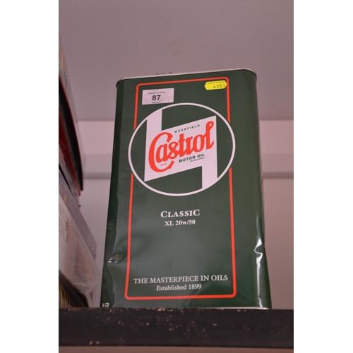 87 - Stylish Castrol tin ( tin empty)