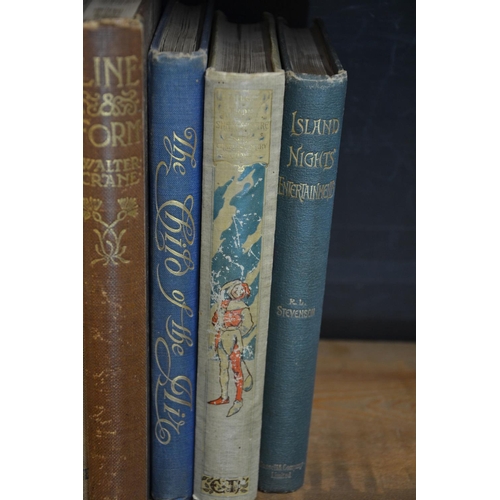 203 - 9 Illustrated books including those by: W. Heath Robinson, Walter Paget, Birket Foster, Walter Crane... 