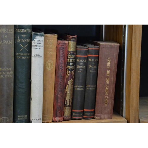 204 - 2 Shelves of travel & exploration, including Europe & Africa