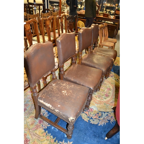 961 - set of 4 Gillows dining chairs with original upholstery