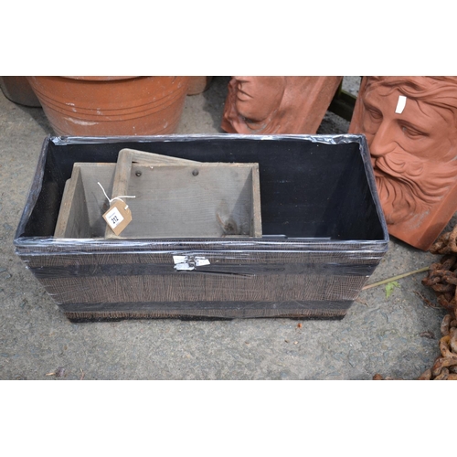 212 - 3 rectangular trug planters