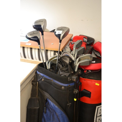 11 - Set of Warwick golf clubs