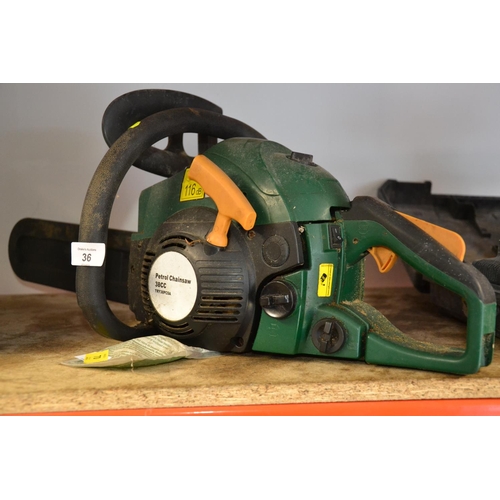 36 - 38cc petrol chainsaw