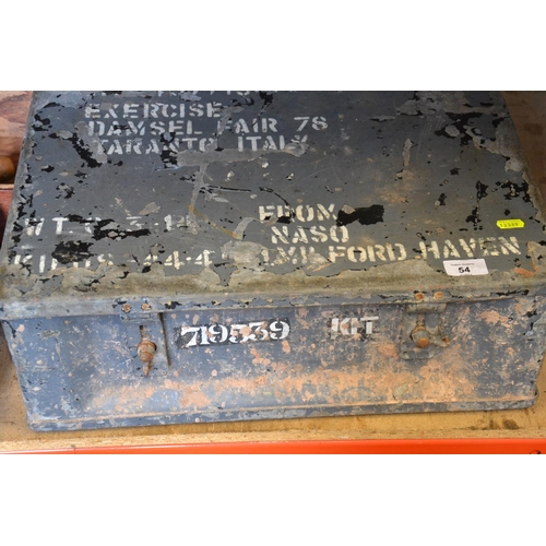 54 - Military issue ammo trunk