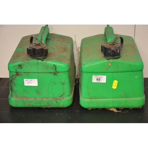 65 - 2 petrol cans