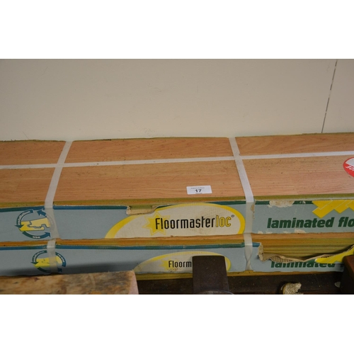 17 - 2 packs of laminated flooring