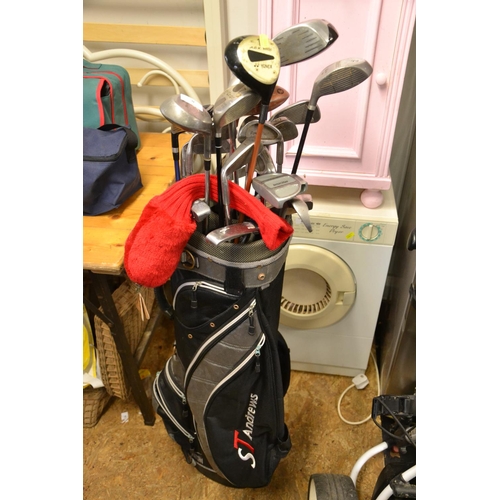 8 - Set of unmatched golf clubs