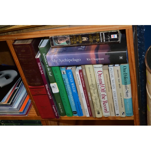 42 - Shelf & 3/4s of biography/autobiography