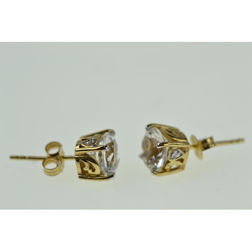 397 - Pair of 9ct gold earrings