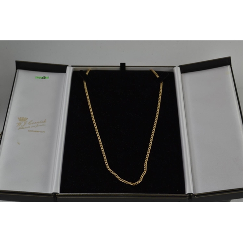 407 - 9ct gold chain. 8.59g