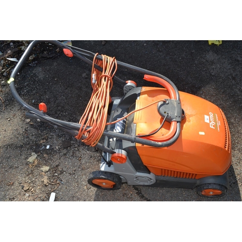 18 - Flymo lawnrake compact 3400 garden scarifier