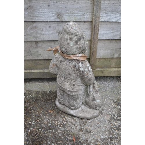 43 - Concrete gnome. Height 43 CM.