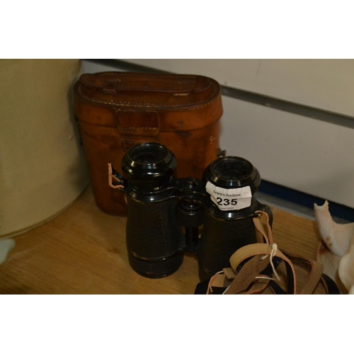 235 - Pair of vintage binoculars with case