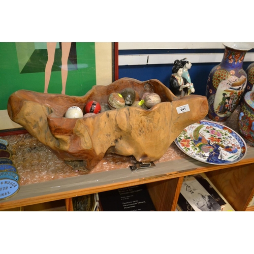 241 - Rustic rootwood centrepiece bowl