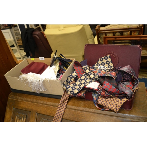 529 - Large qty of ties inc. pocket squares