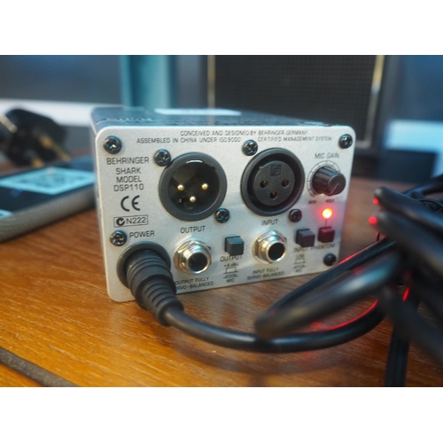 316 - Behringer shark DSP110 signal prossessor/noise gate with compressor and delay. Does not include box