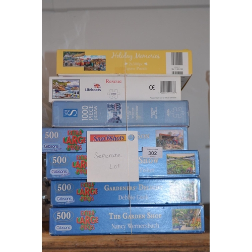 302 - 7 boxed puzzles